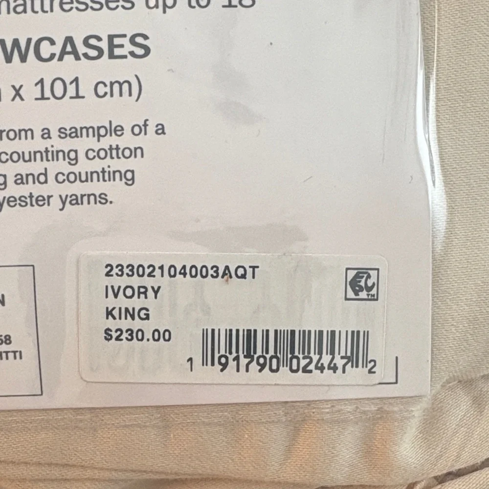 Cream 6 Piece Sheet Set